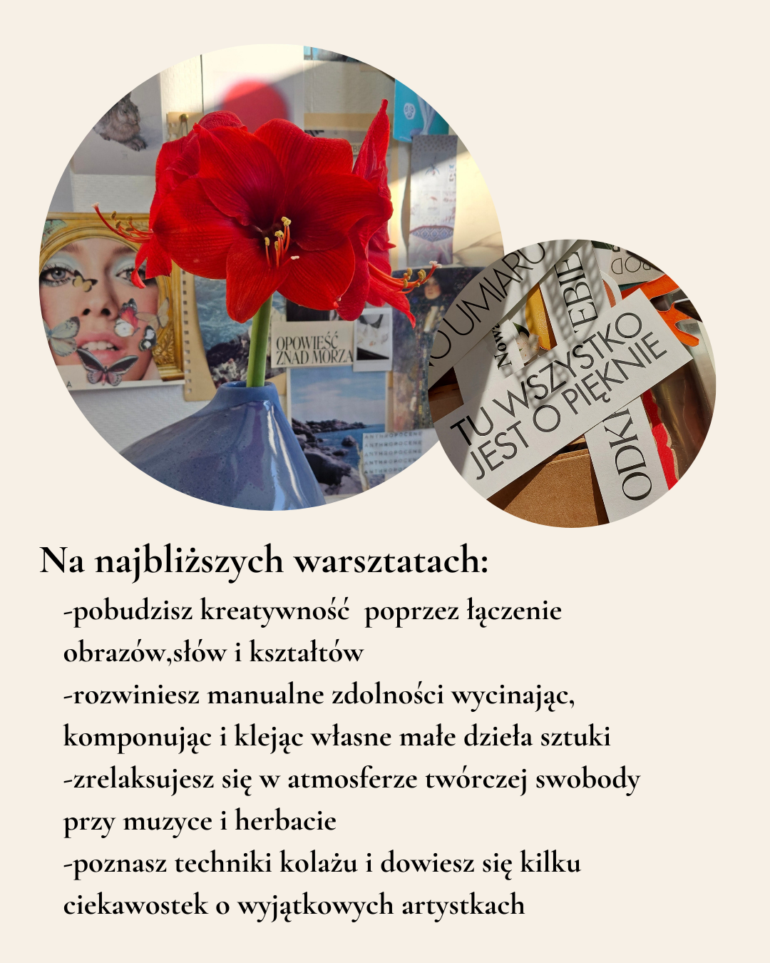 Święto kwiatów - warsztaty kolażu analogowego