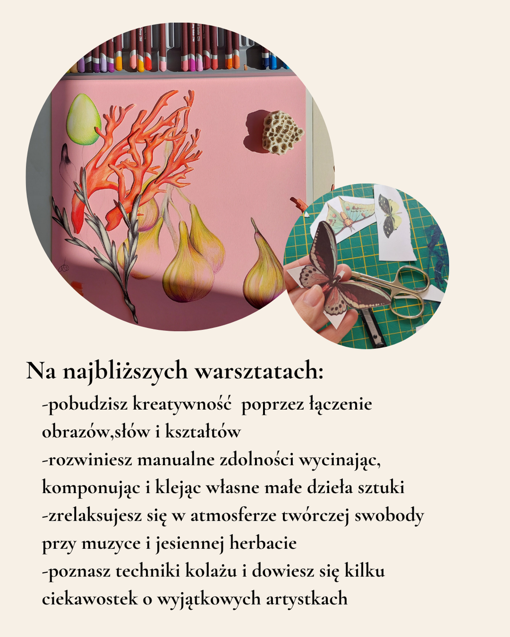 Warsztaty kolażu- temat przewodni Tamara de Lempicka