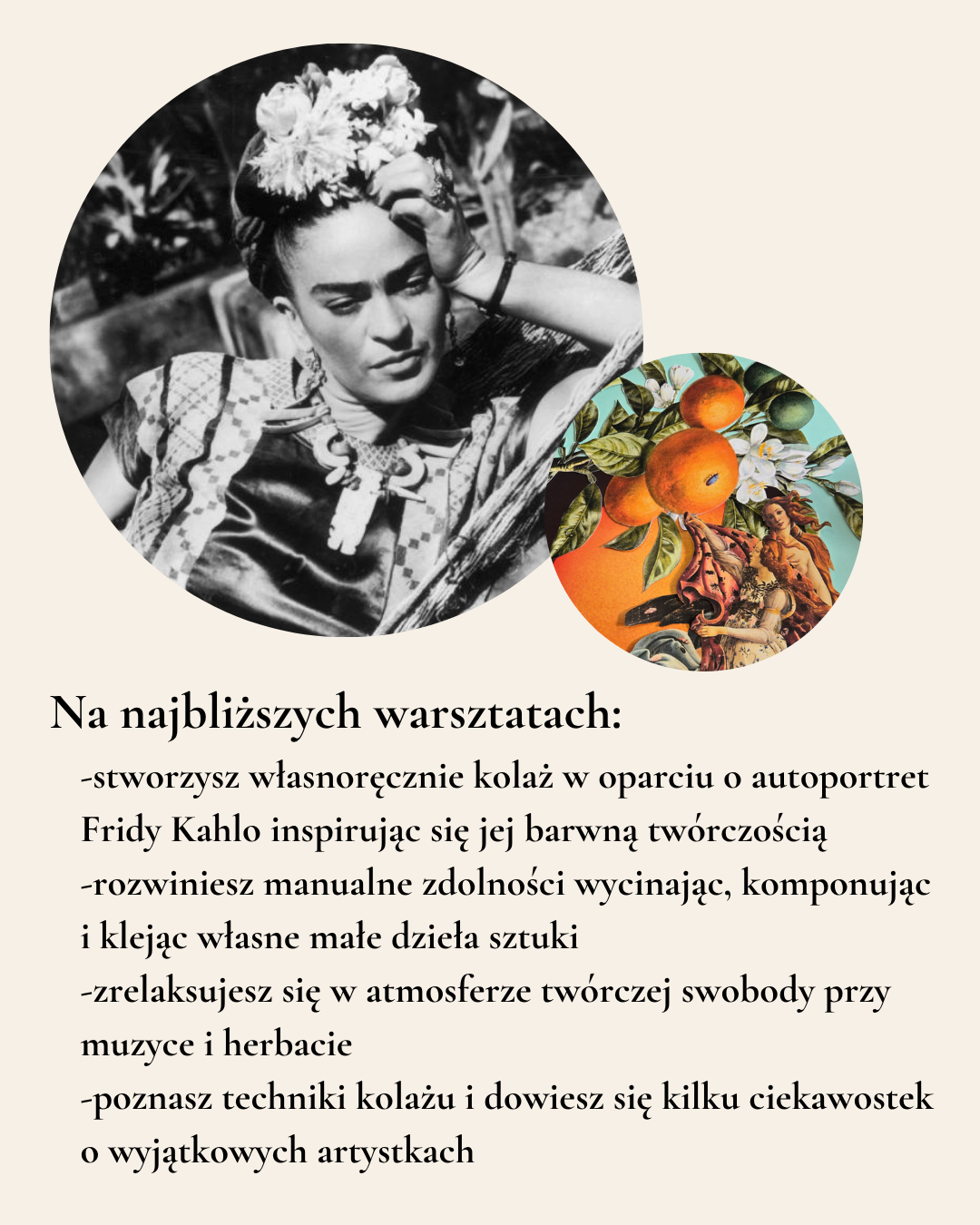 Warsztaty kolażu - Frida! Frida!