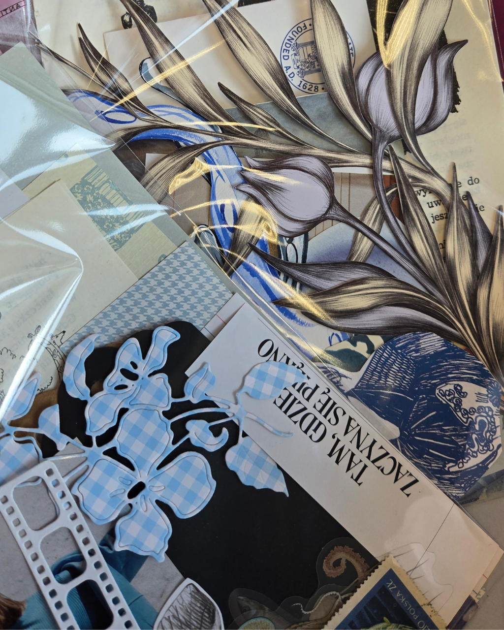 Zestaw kreatywny DIY- kolaż analogowy