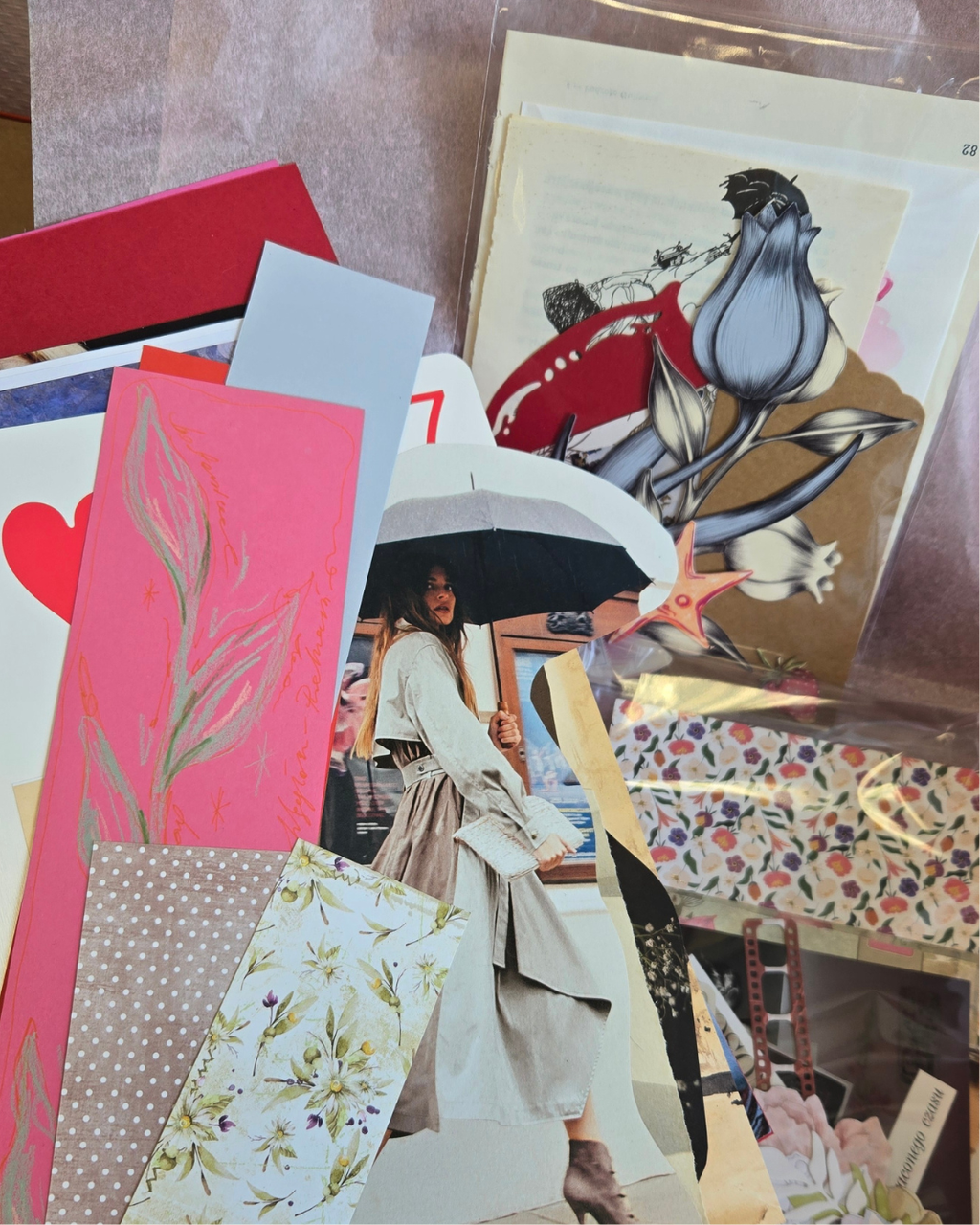 Zestaw kreatywny DIY- kolaż analogowy